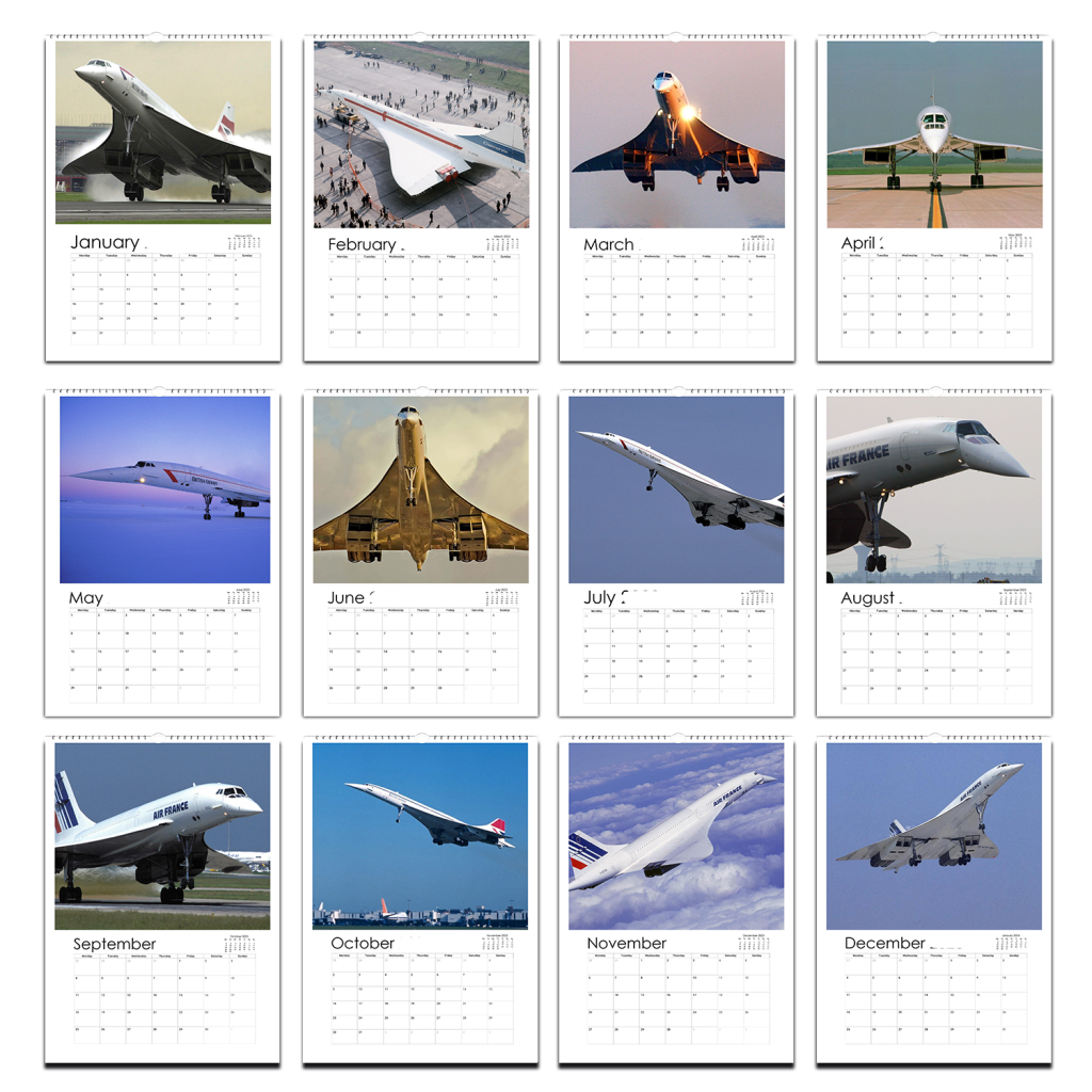 2024 Concorde Calendar personaprint.co.uk